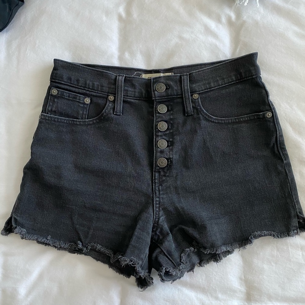 Madewell High Waisted Button Fly Shorts